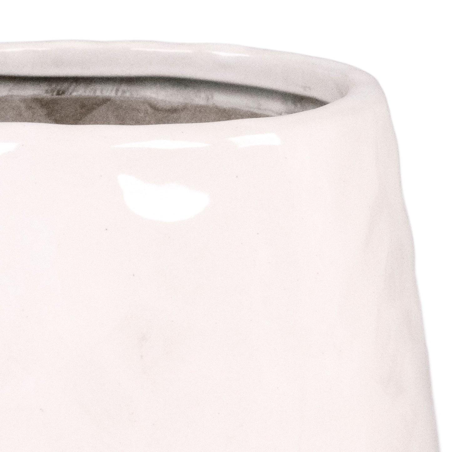 White Textured Vase (14978L A25)