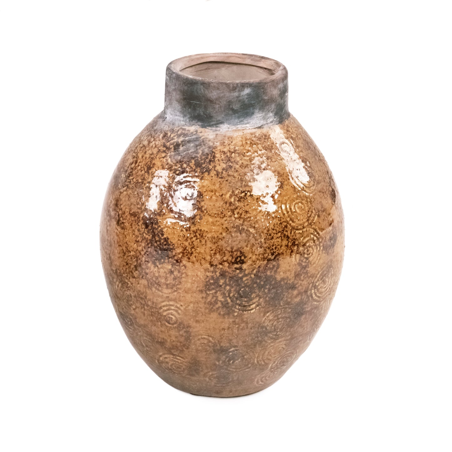 Distressed Textured Vase (16758S B93A)