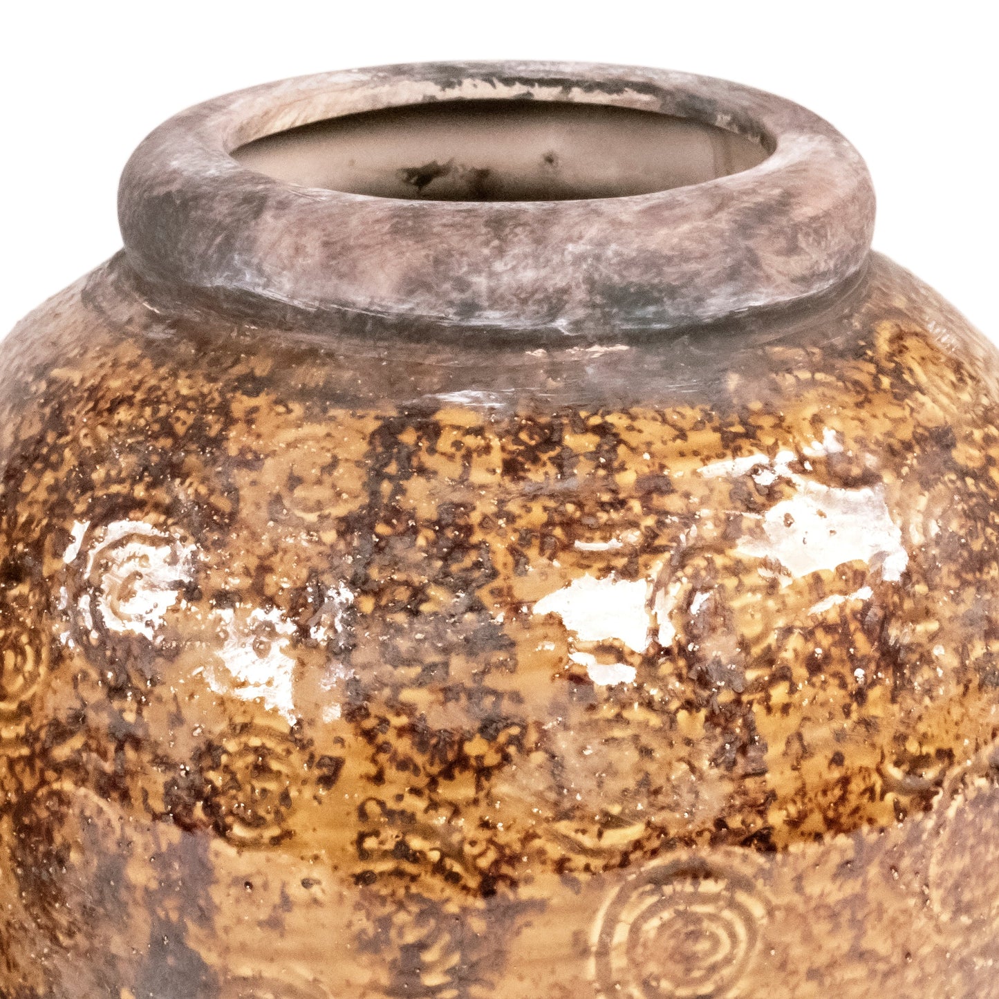 Distressed Textured Vase (16813S B93A)