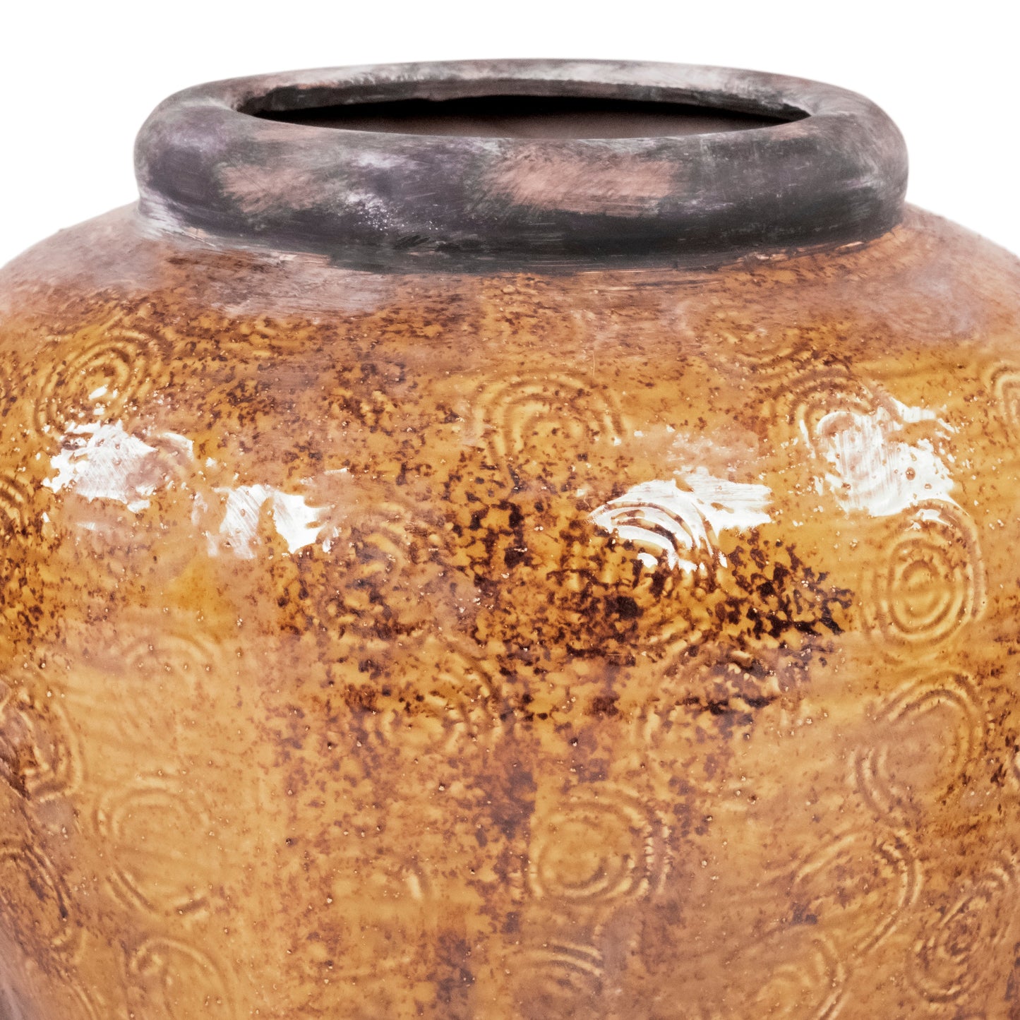 Distressed Textured Vase (16814M B93A)