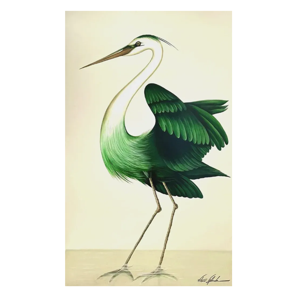 Green Heron ll - Size 36"X60"
