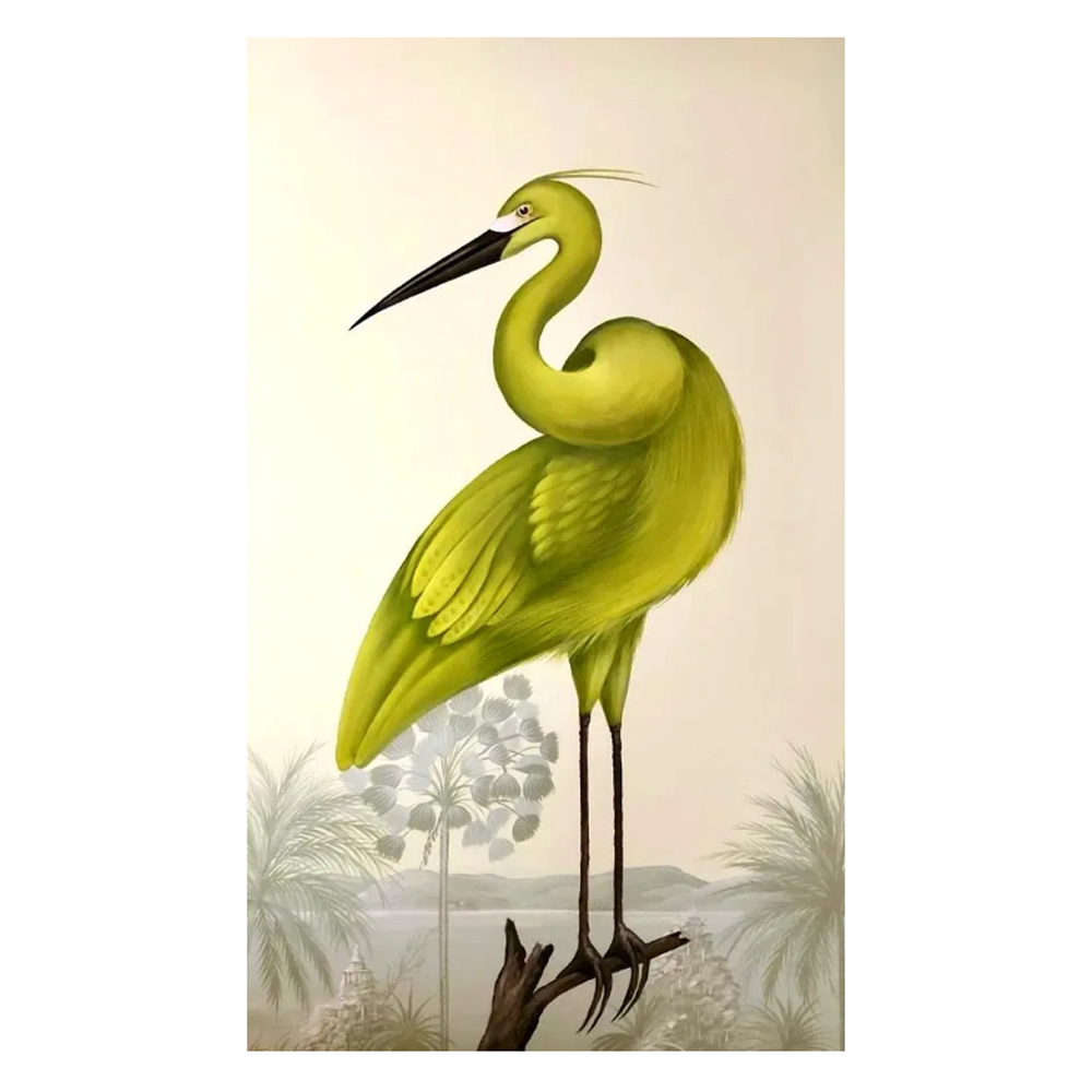 Mustard Crane ll - Size 36"X60"