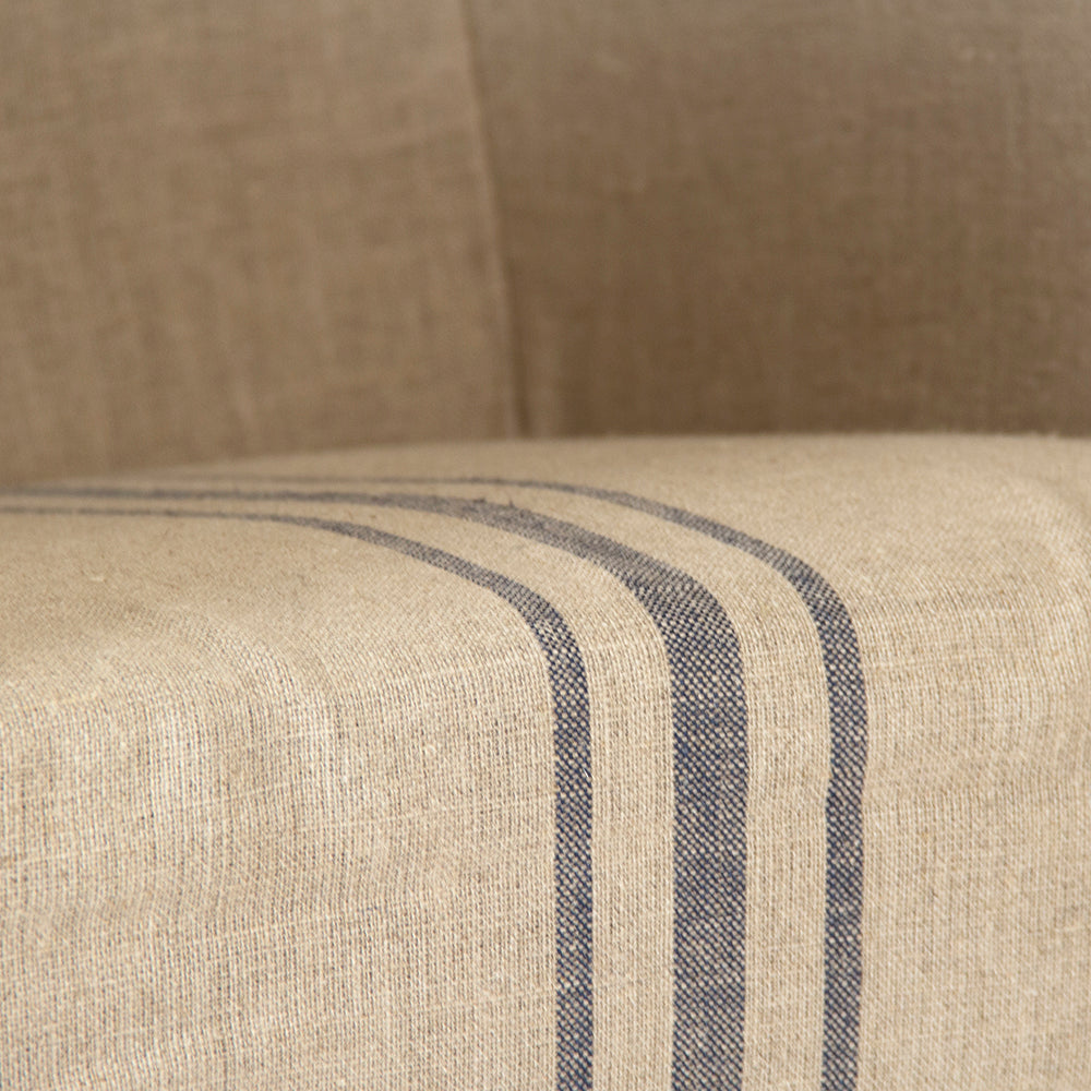 Avignon Slipcover Bar Stool Blue Stripe