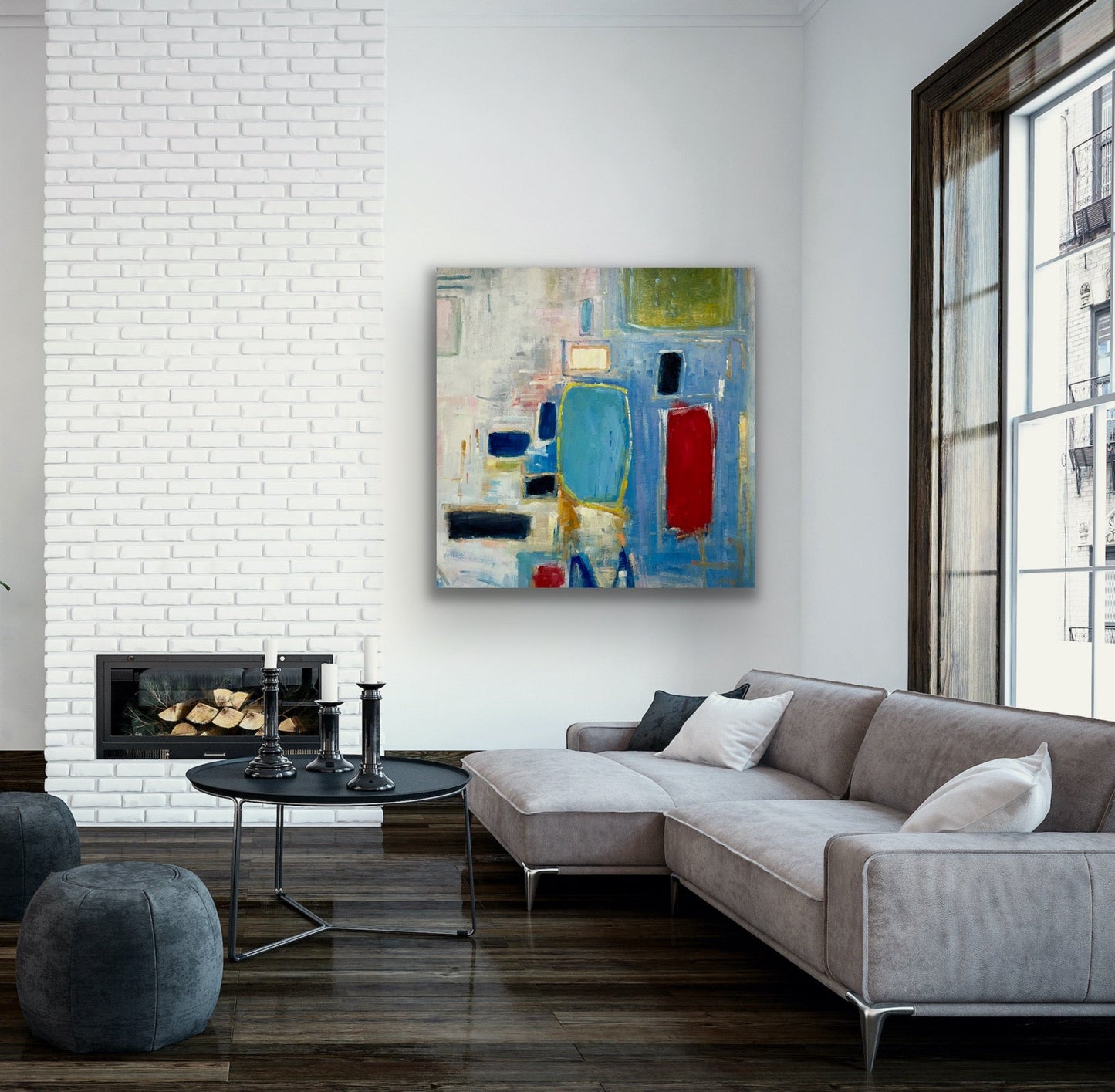 Abstract Blocks Painting