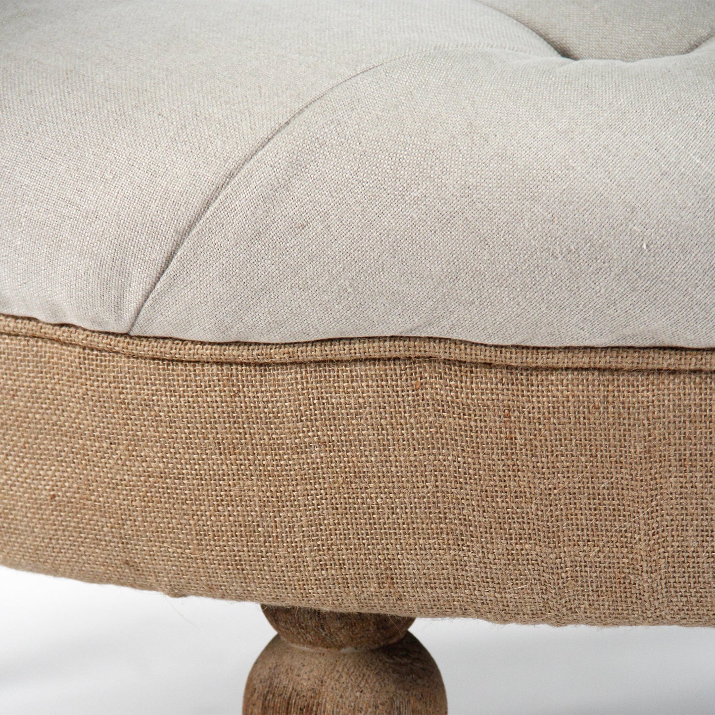 Maison Tufted Round Ottoman