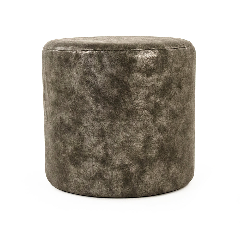Distressed Grey PU Stool