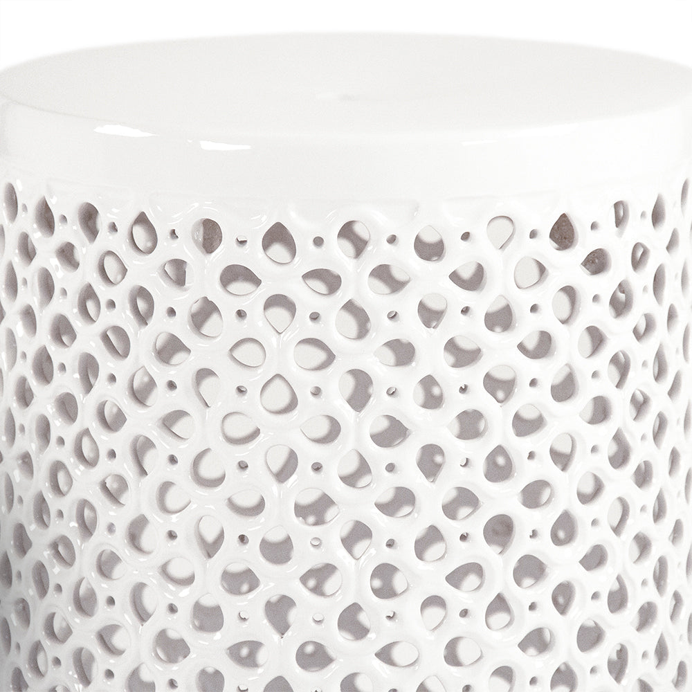 Lanie Garden Stool White