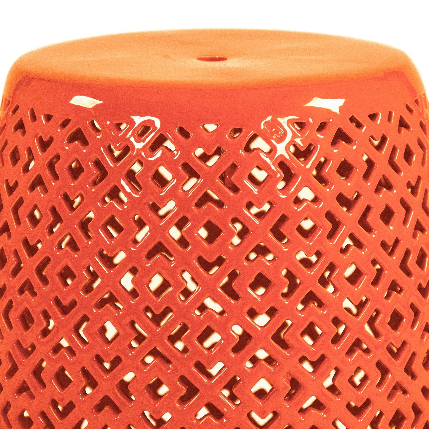 Lorin Garden Stool Orange