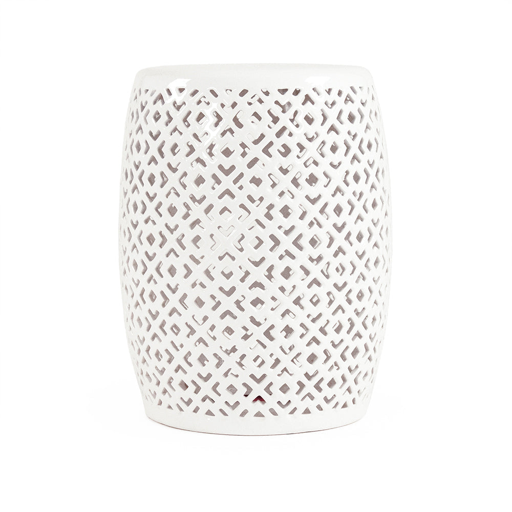 Lorin Garden Stool White