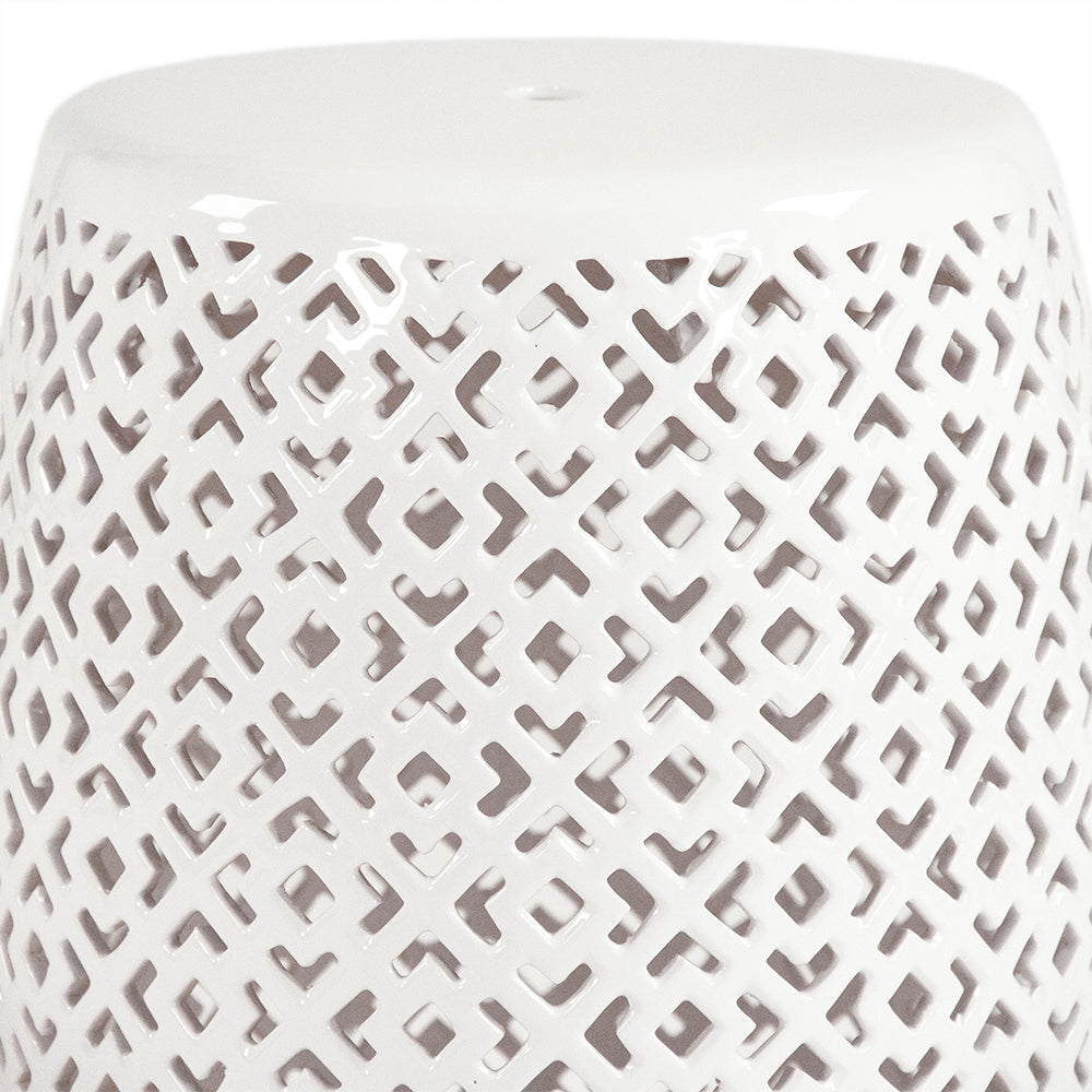 Lorin Garden Stool White