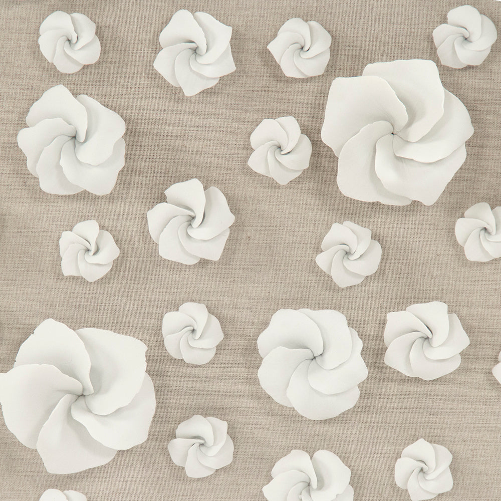 Ceramic Flowers in Acrylic Wall Art
