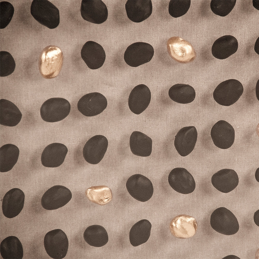 Gold/Black Stone Acrylic Framed Wall Art