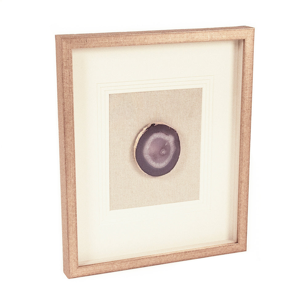 Purple Geode Shadowbox Wall Art