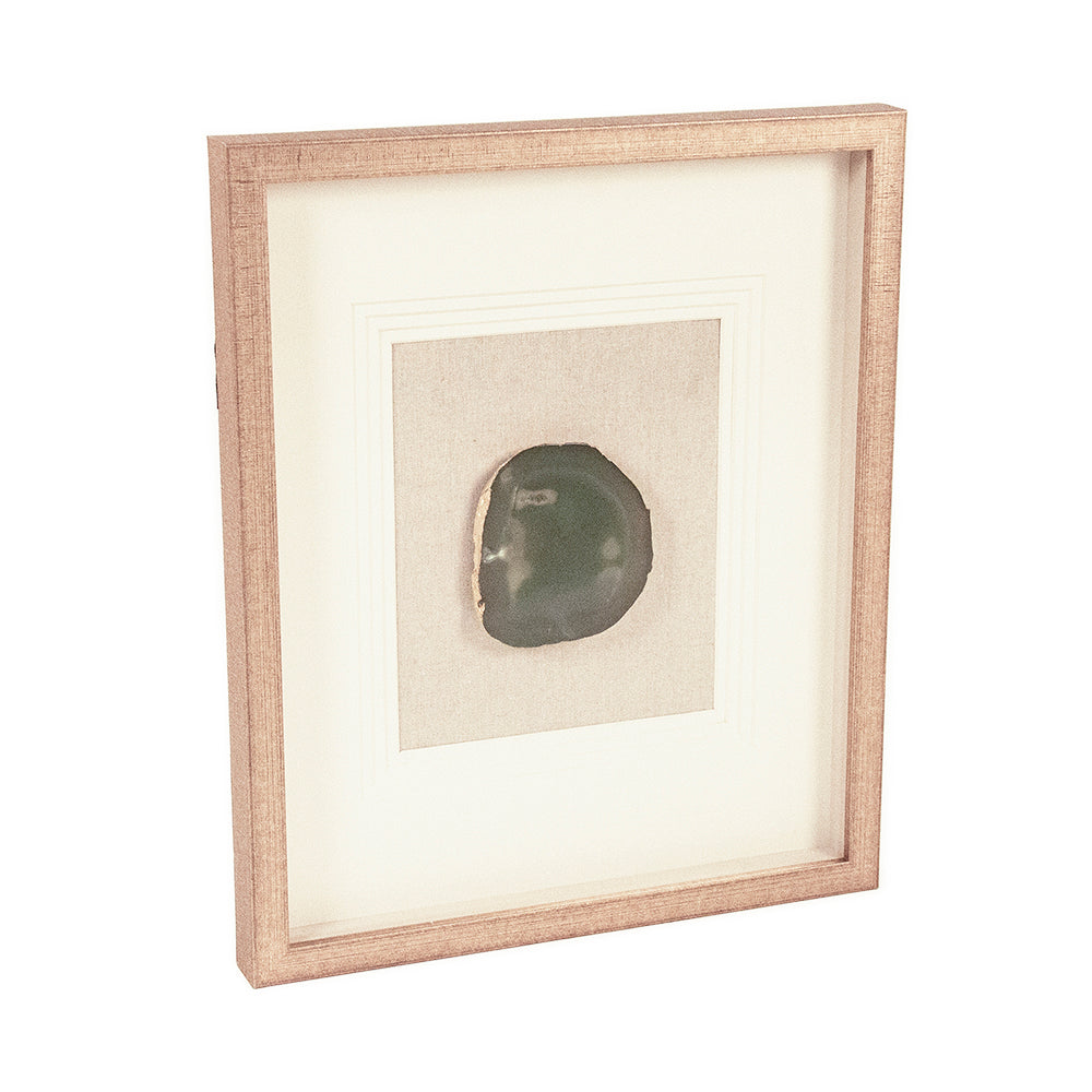 Green Geode Shadowbox Wall Art