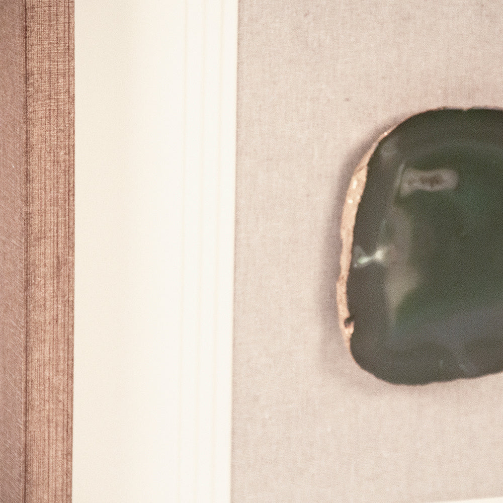Green Geode Shadowbox Wall Art