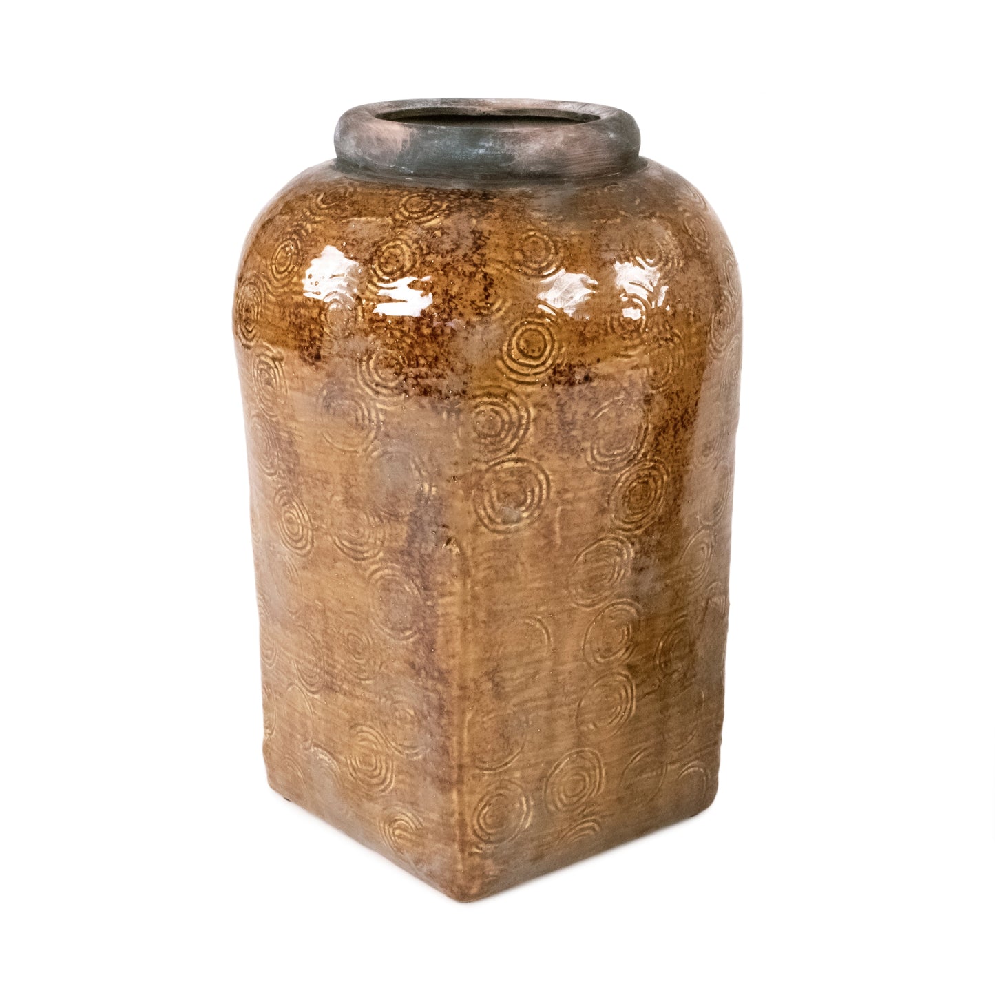 Distressed Textured Vase (16813L B93A)