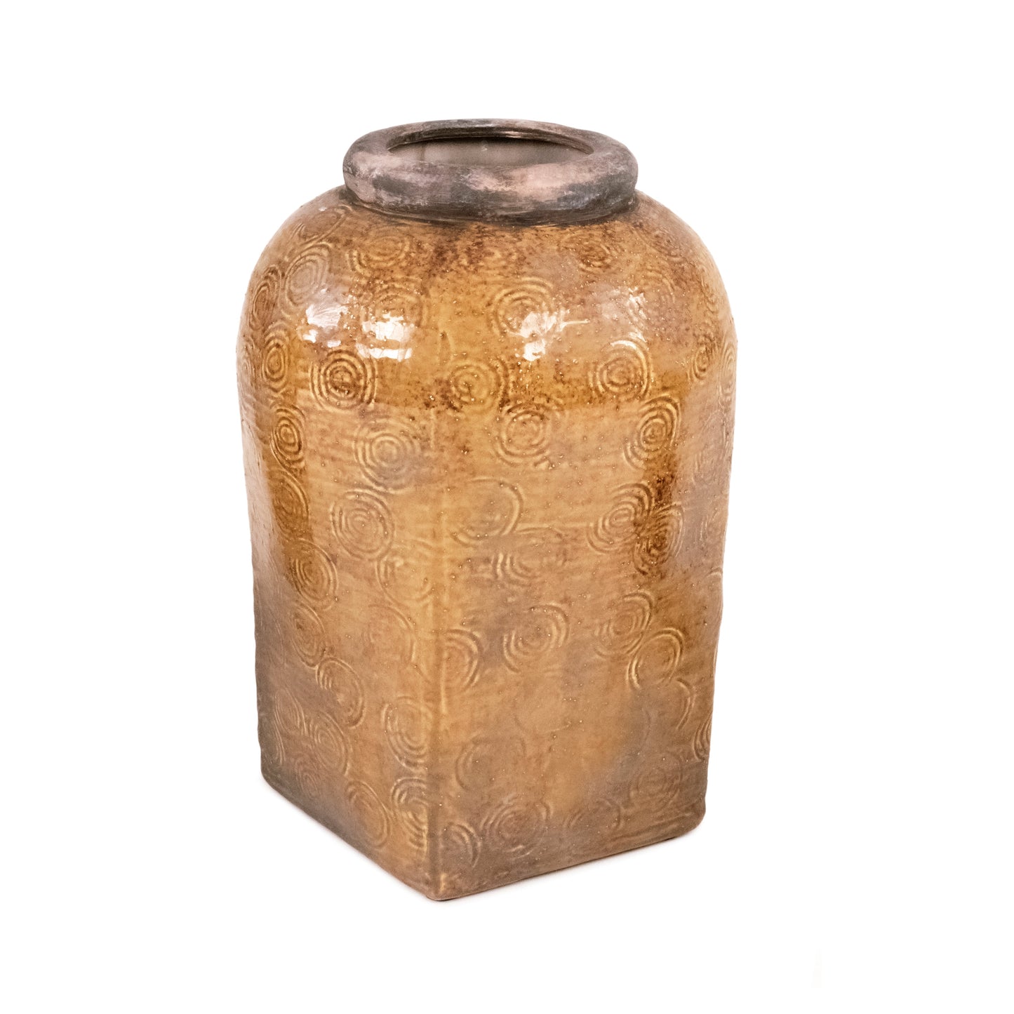 Distressed Textured Vase (16813M B93A)