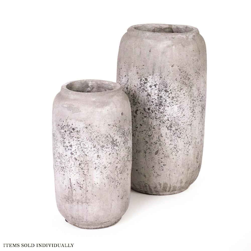 Distressed Grey Vase (4974S A344)