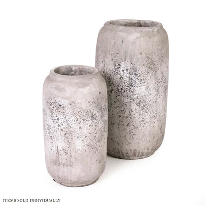 Distressed Grey Vase (4974S A344)