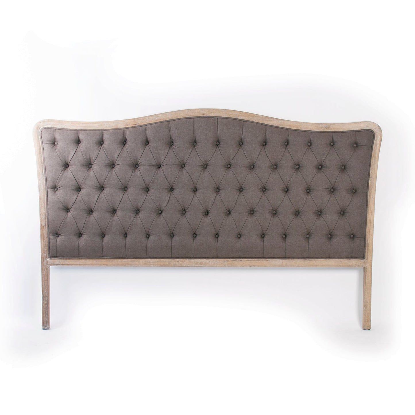Maison Tufted Headboard (King, Aubergine Linen)