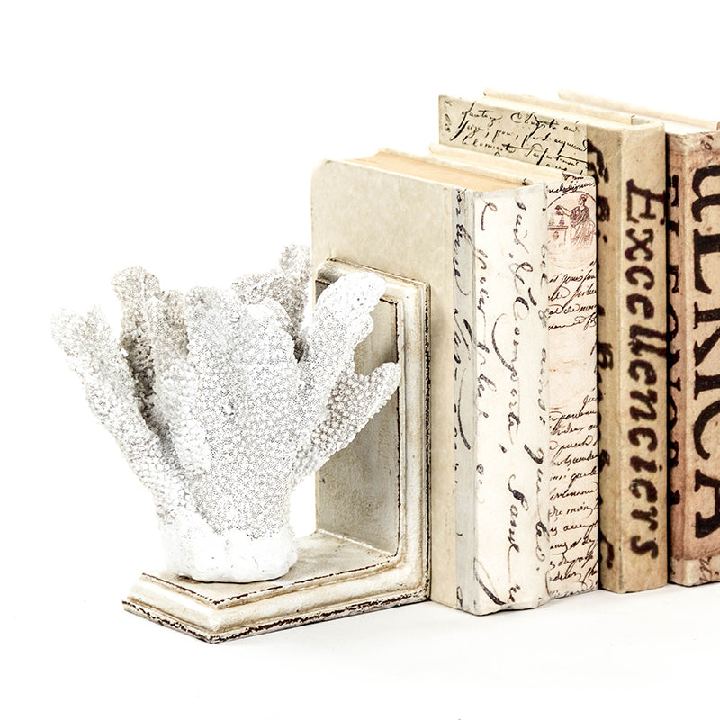 White Coral Bookends