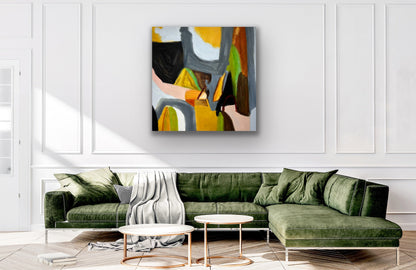 Abstract Hills Painting