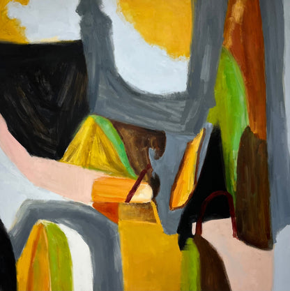 Abstract Hills Painting