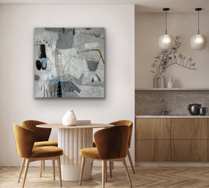 Abstract Gray Painting