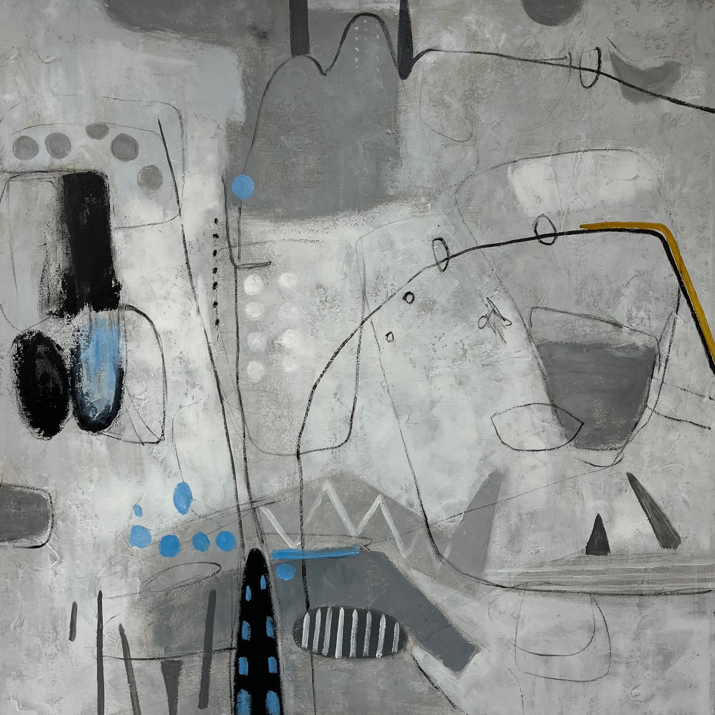 Abstract Gray Painting