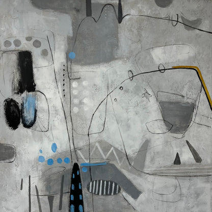 Abstract Gray Painting