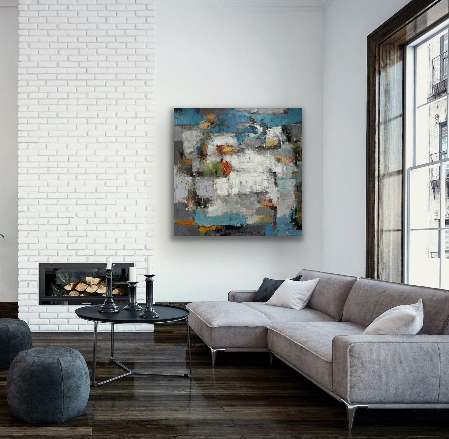 Abstract Clouds Painting