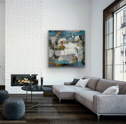 Abstract Clouds Painting