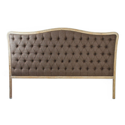 Maison Tufted Headboard (King, Aubergine Linen)