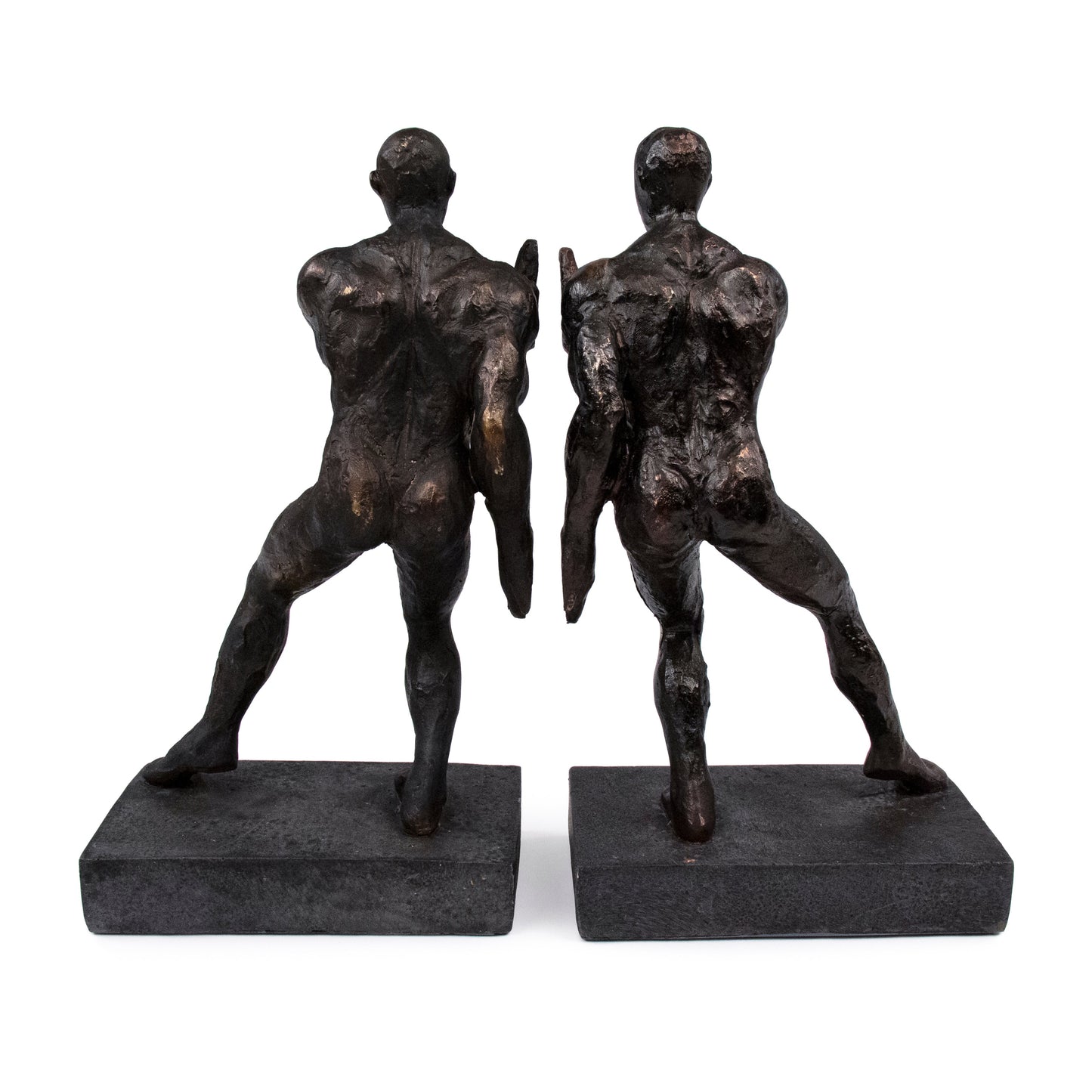 Pushing Men Bookends