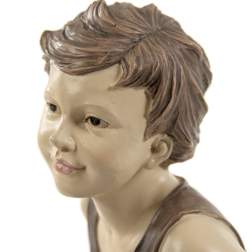 Boy on Scooter Statuette